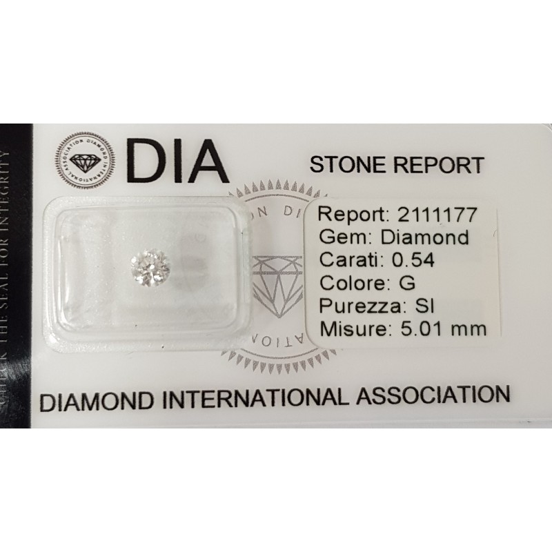0.54 G SI Diamond Certified DIA in Blister - REP2111177