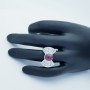 Anello Diamanti 1.55 carati e Rubino 2.48 ct - Modelo (Papion)