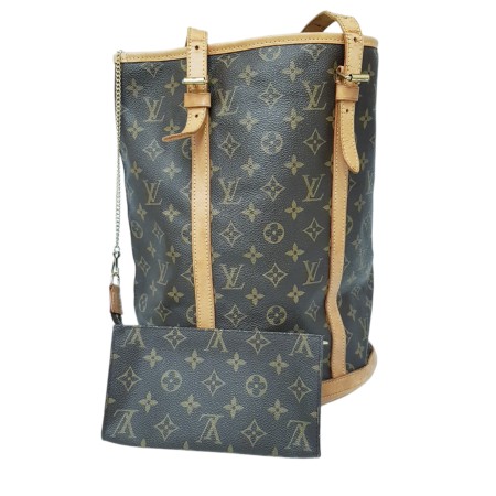 Louis Vuitton Bucket GM Shoulder Bag and Clutch Set