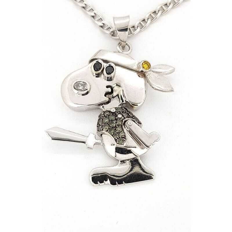 Snoopy sales gold pendant